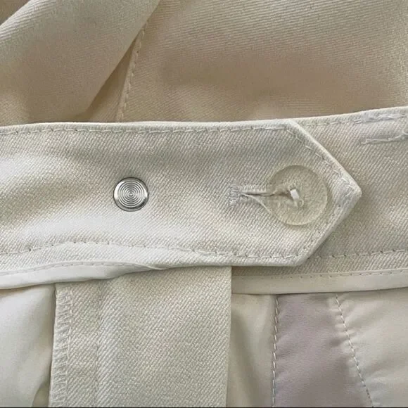 St. John Collection Ivory Wide Leg Trousers Size 4 - Picture 6 of 11